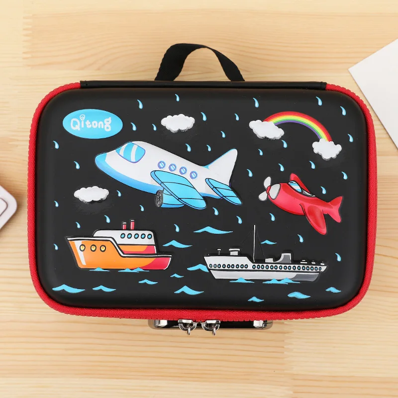 

Кавайная пластиковая коробка с кодовым замком, школьные канцелярские принадлежности, чехол для карандашей, подарок для детей, милый чехол д...