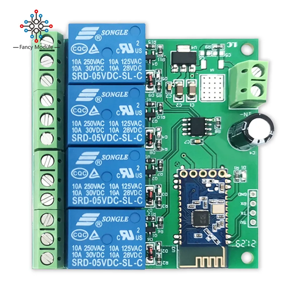Одноканальный двухканальный 4-Канальный Релейный Модуль 5 В/12 В дистанционное