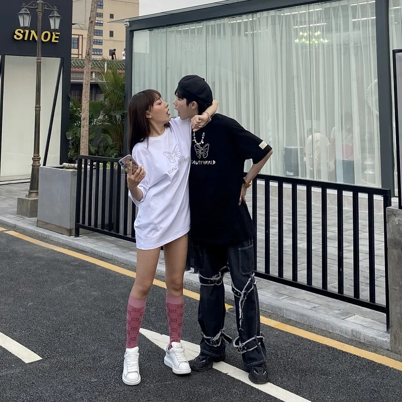 Летняя одежда 2020 новый стиль женский огонь популярный бренд светоотражающие