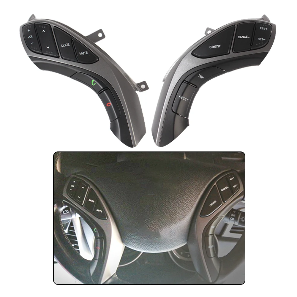 

LEEPEE Steering Wheel Control Button Multifunctional For Elantra 2012-2015AT 2012-2014MT I30MT