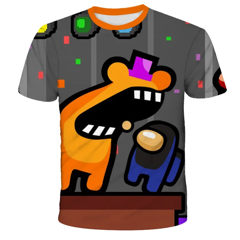 

New 3D Among Us Kids T-Shirt Print Girls Funny Clothes Boys Costume Children 2020 Summer Tops Hot Game Kids Clothes Baby Tshirts