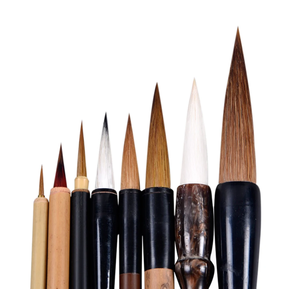 Набор кистей для традиционной китайской каллиграфии из бамбука 5 шт./компл.