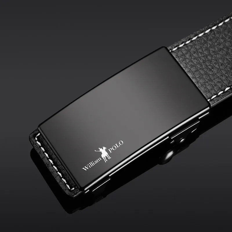 Мужской деловой ремень из натуральной воловьей кожи роскошный брендовый длинный