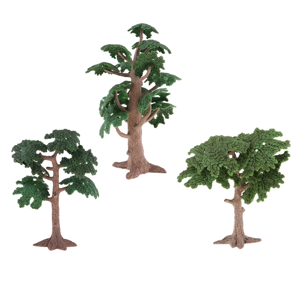 Paisaje de &aacute;rboles modelo paisaje verde Diorama microadornos para paisajismo-4