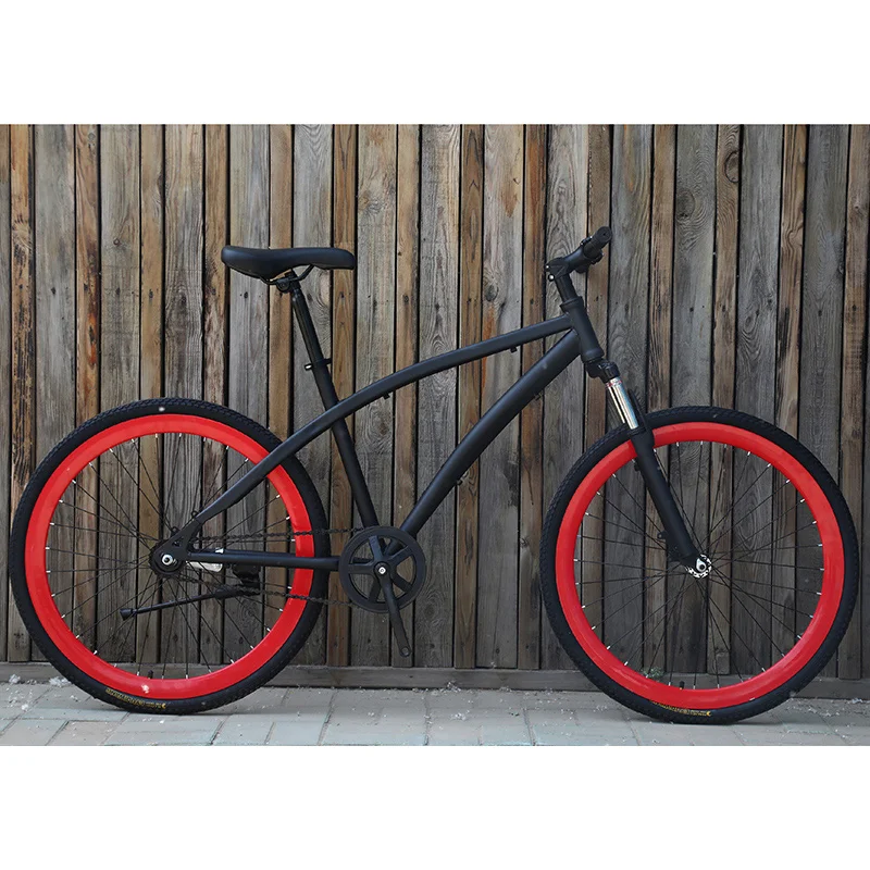 26-дюймовый дорожный велосипед с фиксированной передачей амортизатор