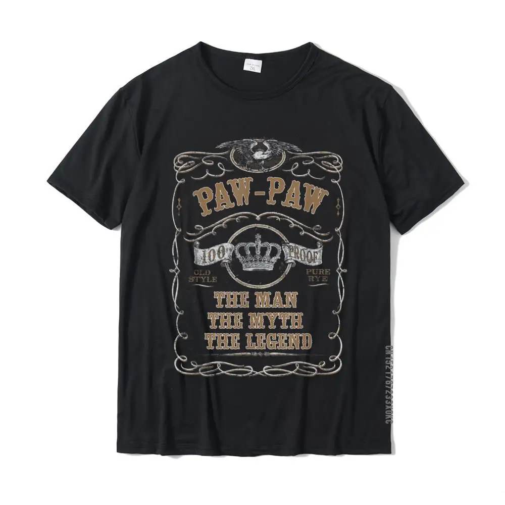 

Paw-Paw The Man Myth Legend Vintage Father's Day Grandpa Tee Cosie Tees Cotton Men Top T-Shirts Cosie New Arrival