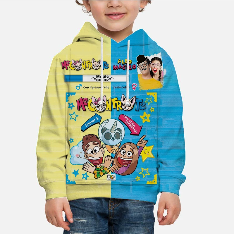Детские милые пуловеры с 3D-принтом «Me VS», Детские свитшоты в стиле аниме, весенне-осеннее пальто для малышей, топы