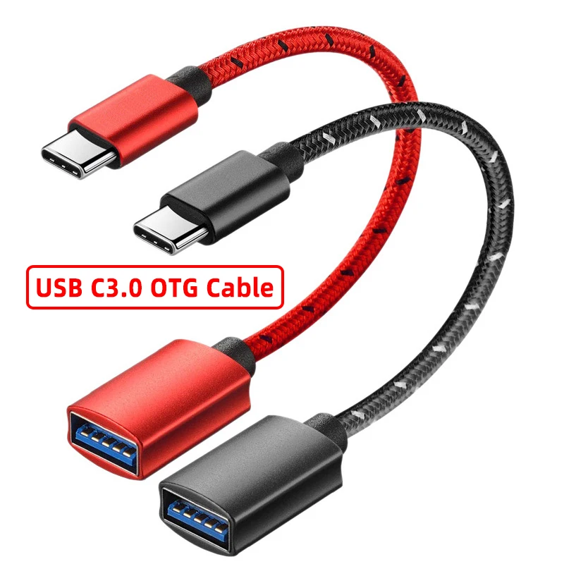 FONKEN Type C Otg USB 3 адаптер 15 см мобильный телефон OTG кабель для Xiaomi Huawei Type-c конвертеры