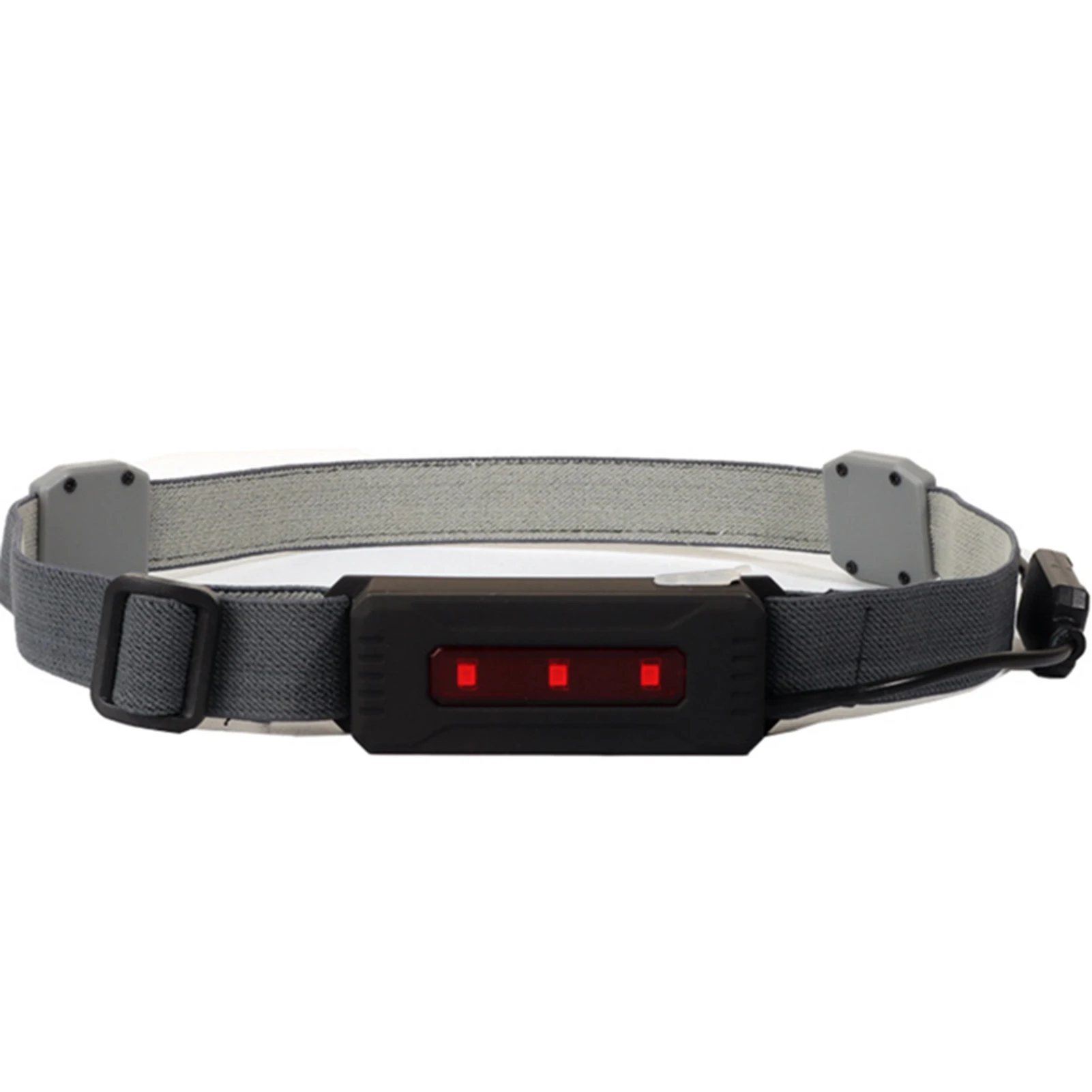 

Hi-Beam Work Light Soft LED Headlamp USB Rechargeable Waterproof Elastic Headband COB+Red Light for Outdoor Running ALS88