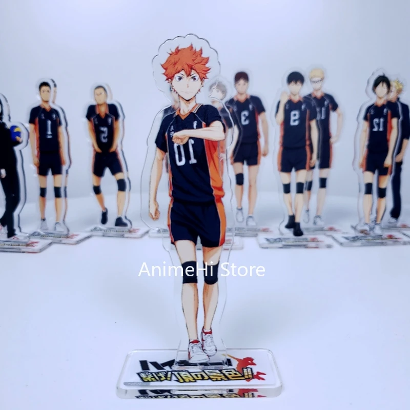 Yu Nishinoya Shoyo Hinata Tobio Kageyama Daichi Sawamura Tanaka экшн-фигурка Аниме Haikyuu! Акриловая детская