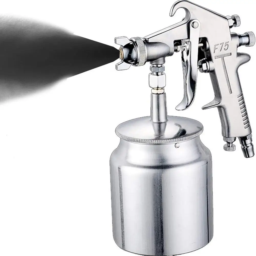 

600ML Spray Gun Professional Pneumatic Airbrush Sprayer Silver Painting Atomizer Tool With 1.5 Mm Nozzle Handle For Painting Car