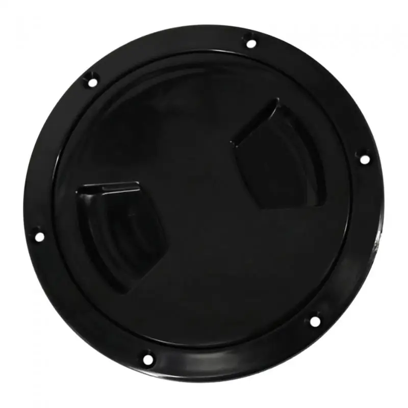 

Marine Boat Kayak Canoe Circular Hatch Cover Deck Plates for Boats, Black, 5 inch