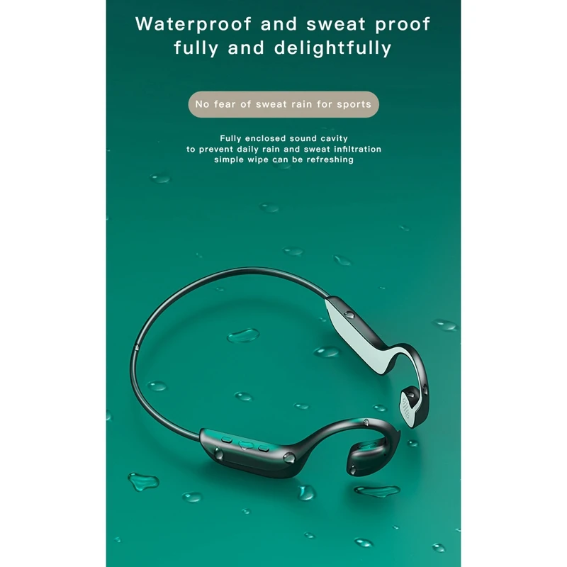 G100 Concept Bluetooth Headset for Bone Conduction Sports Wireless 5.1 Black Science and Technology | Электроника