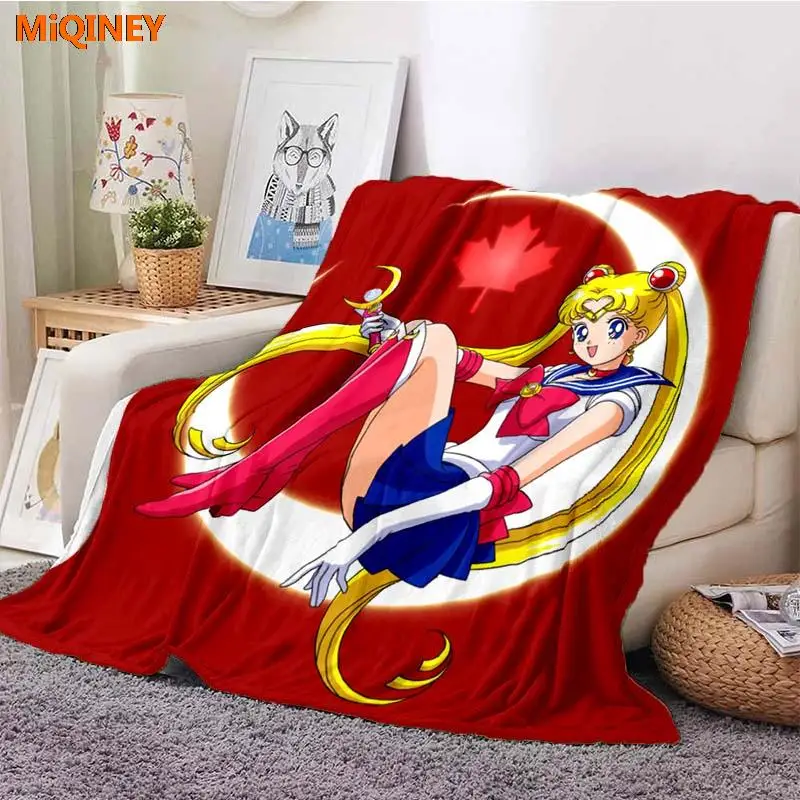 

MiQINEY, одеяло Сейлор Мун, фланелевое одеяло, мягкое флисовое покрывало, s одеяло для спальни, дивана