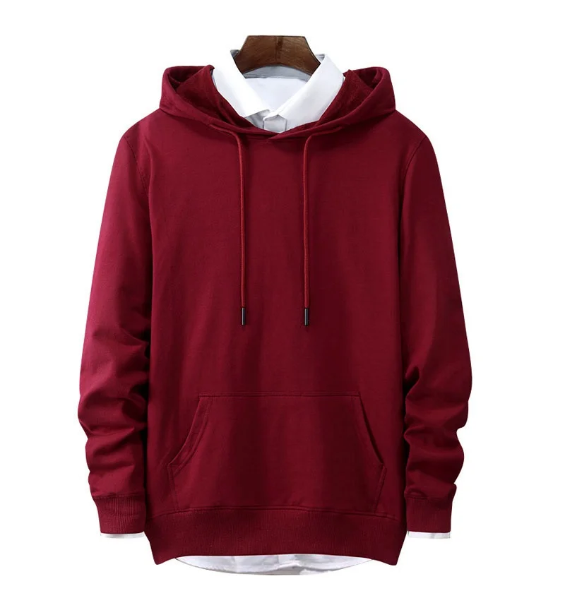 Толстовка мужская хлопковая с длинным рукавом Свитшот свободного покроя большие