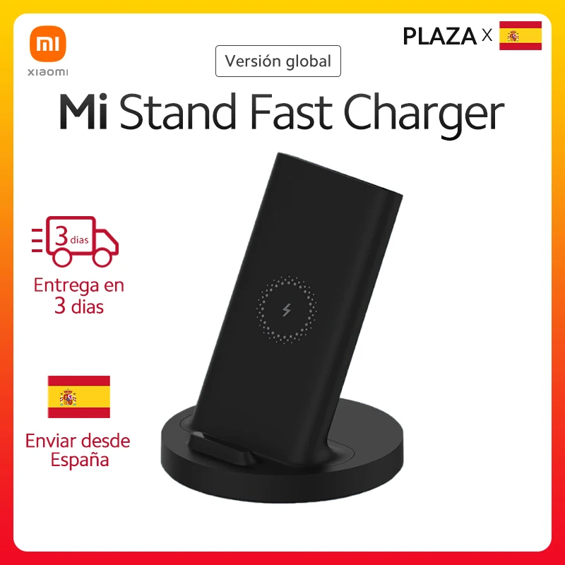 Вертикальное Беспроводное зарядное устройство Xiaomi Mi 20 Вт Max Быстрая Зарядка Qi