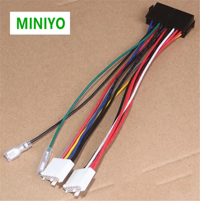 50 шт./лот 20-контактный ATX к 2-портовому 6-контактному блоку питания конвертер