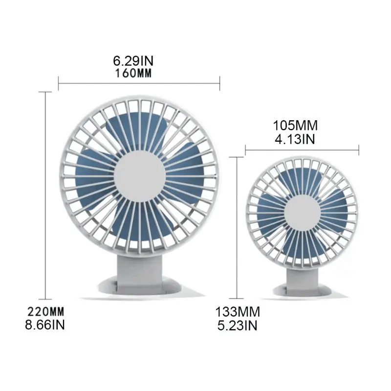 

Mini Desktop Cooling Fan USB Charging Mute Fan Air Cooler for Home Office School