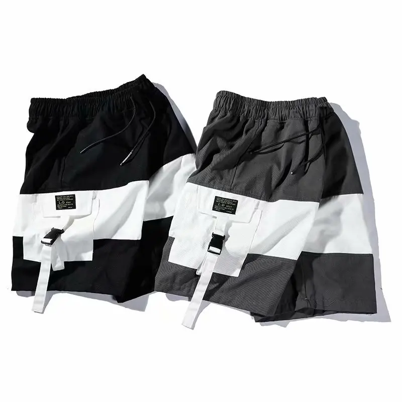 Новинка 2021 мужские шорты с несколькими карманами для улицы боковыми в стиле хип