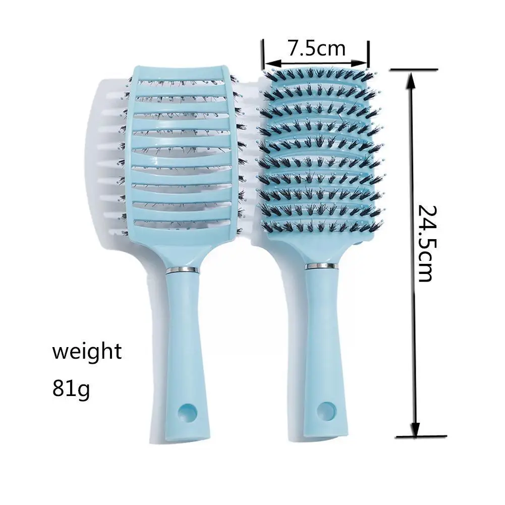 

1PC Hair Bristle Brush Scalp Massage Comb Curling Comb Comb Hairdressing Bristles Massage Comb Cushion Airbag Comb Air Hous F1S8