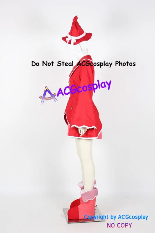 Fushigi Boshi No Futago Hime Gyu Fine Red Косплей Костюм включая ботинки чехлы и шляпа одежда для