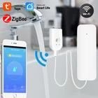 Умный погружной датчик Zigbee для дома, датчик утечки воды с Wi-Fi, для умного дома