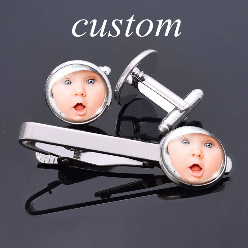 Запонки и зажимы для галстука 1 комплект запонки из закаленного стекла кабошона