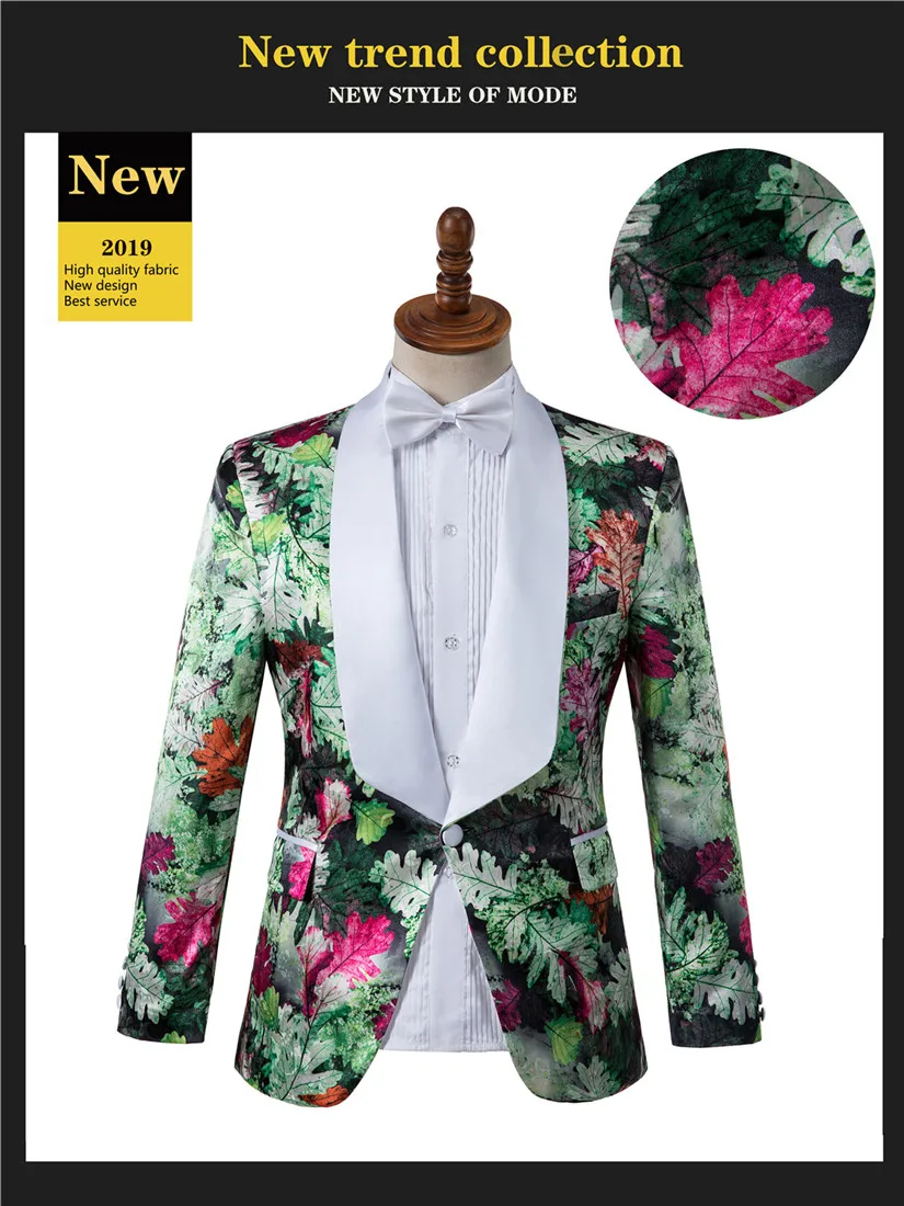 same as picture Thorndike costum сделано Золотой классический узор стиль мужской свадебный костюм двубортное пальто высокого качества мужской Wondeful костюм - Цвет: same as picture