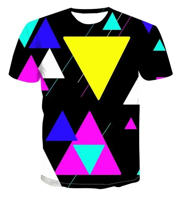 

2021 latest hot launch T-shirt magic 3D casual short-sleeved men's and women's T-shirt fashion O-neck T-shirt