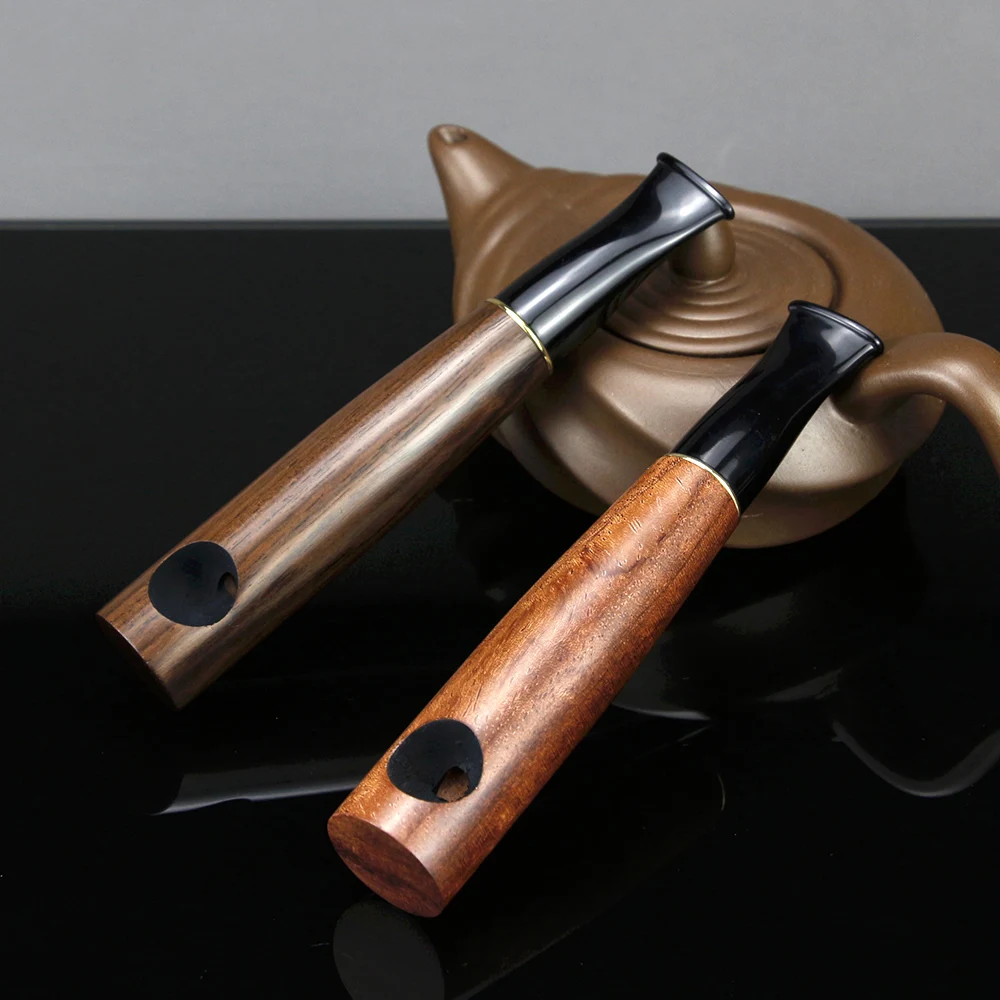 Новый сигары дизайн курительная трубка 9 мм фильтр прямые деревянная труба мини