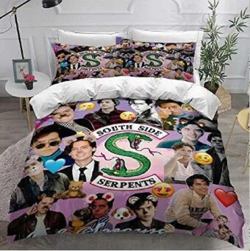 

Riverdale Bedding Set 3D Digital Printed Australia /Europe/USA Queen King Size Quilt Duvet Cover & Pillow Case 2/3pcs Movie Set