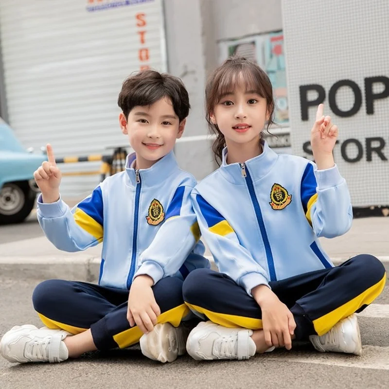 

2 Pcs/set Children's Clothing Baby Girl Bys School Clothes Sweatshirt Suit Long Sleeve Coat Trousers Boutique Kids Clothing