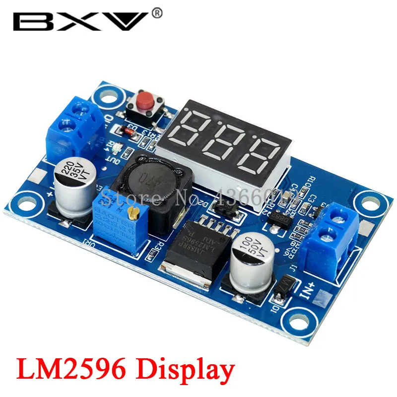 LM2596 Display 1 шт. LM2596 LM2596S LM2596HVS adjustable 4,5-40 в Регулируемый понижающий модуль питания - Цвет: LM2596 Display