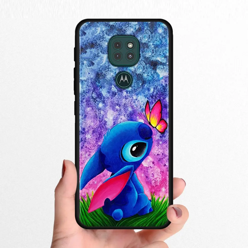 cute lilo stitch phone case for motorola moto g30 g9 play g9 plus one fusion plus g8 power lite e6s soft silicone back cover free global shipping
