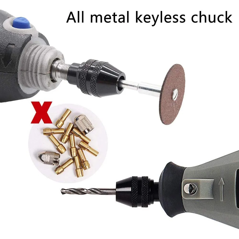 

3pcs Multi Quick Change Keyless Chuck For 4486 Rotary Tools Electric Grinder Keyless Drill Chuck Power Tools Accessory Drill Bit