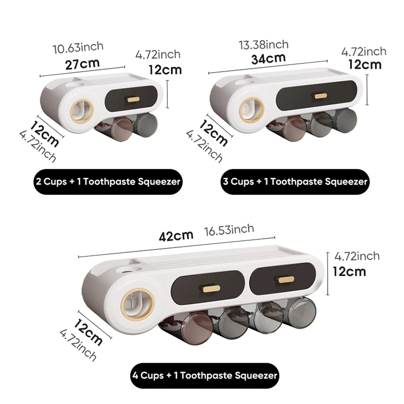 Набор держателей для зубных щеток полка хранения автоматический диспенсер