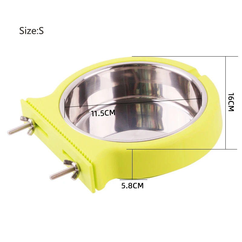 Кормушка для собак и котят нержавеющая сталь подвесная миска воды еды | Дом сад