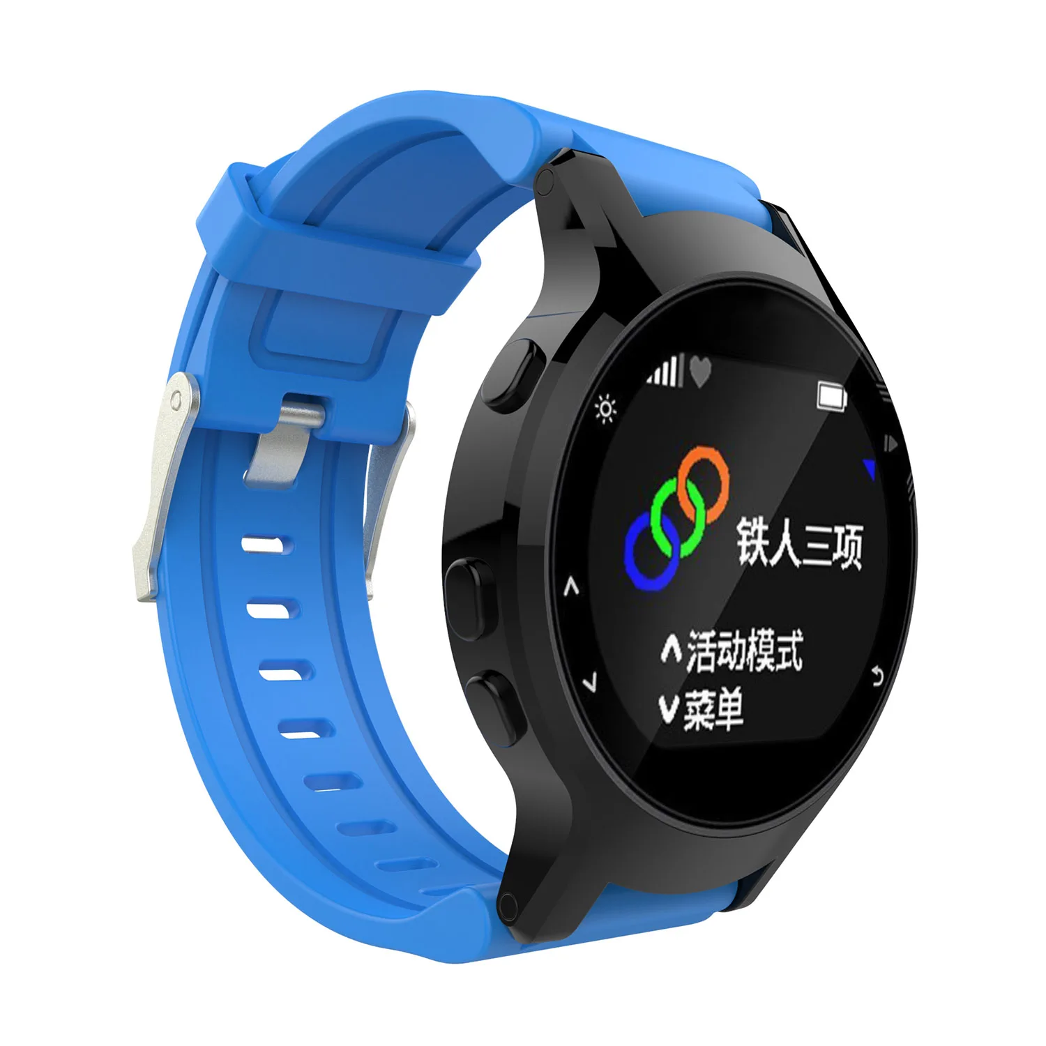 Sports Silicone Rubber Watch Band Strap for Garmin Forerunner 225 GPS Running Watchbands Wrist-based Heart Rate Monitor