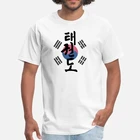 Смешная футболка с надписью флаг тхэквондо Kanji корейский язык Tae Kwon Do корейский язык тхэквондо корейский тхэквондо