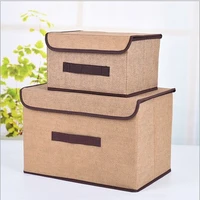 2021 non woven storage box foldable storage box two piece clothing storage box with lid cosmetic integral box