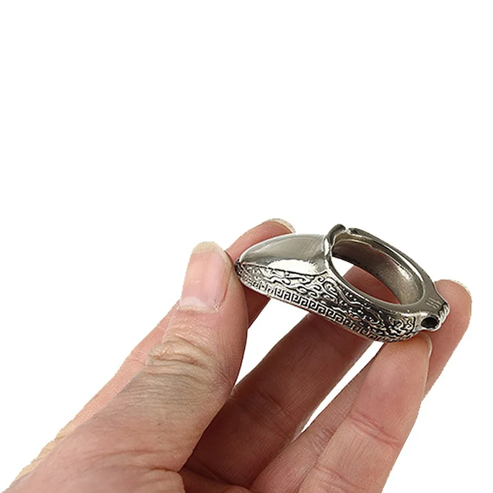 

18/20/22/24mm Silver Thumb Ring Finger Guard Protector Archery Bow Arrow Hunting Protector Protective Gear Mongolian Tibetan