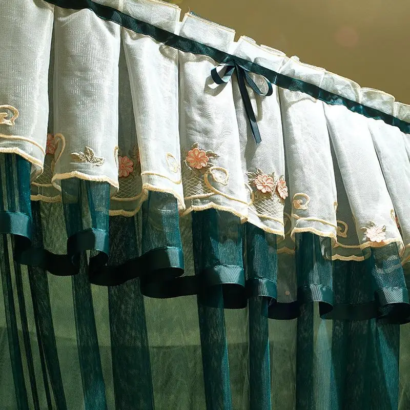 37 зелёный Розово серый двухслойные брюки романтичное Белое кружево Роскошные Palac Стиль трехдверная Рабочая