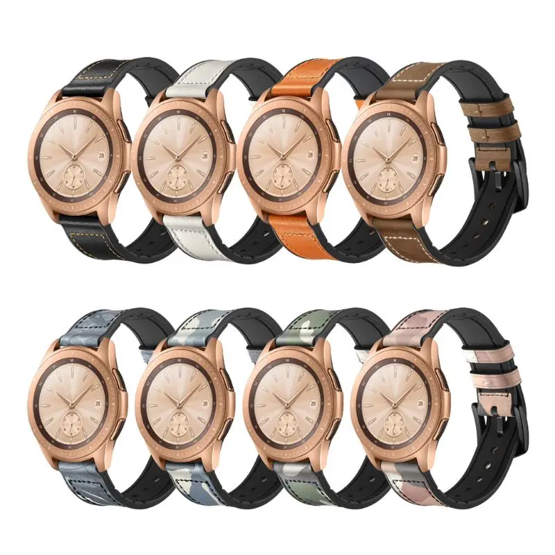 20 мм/22 мм Натуральная кожа ремешок на запястье, наручные часы для samsung Galaxy Watch 42/46 мм