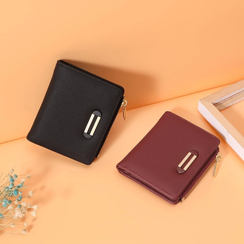 Женские кошельки Forever Young маленькие в Корейском стиле с двумя складками женские