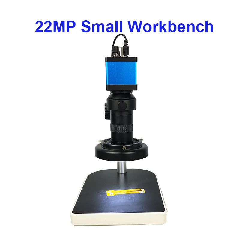 13MP HDMI VGA/22MP HD USB TF монокулярный микроскоп цифровая камера Объектив 56 светодиодный светильник большая стойка для верстака ремонт телефона пайка