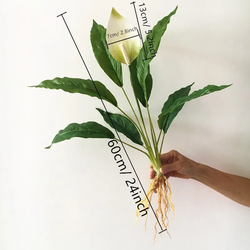 Искусственный цветок антуриума ЭВА 60 см | Дом и сад