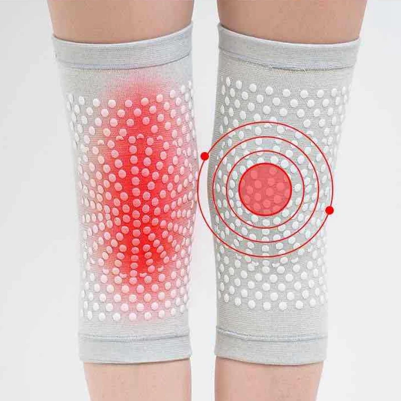 

2Pcs Self Heating Support Knee Pad Brace Warm Breathable for Arthritis Joint Pain Relief and Injury Recovery Belt Foot Massage