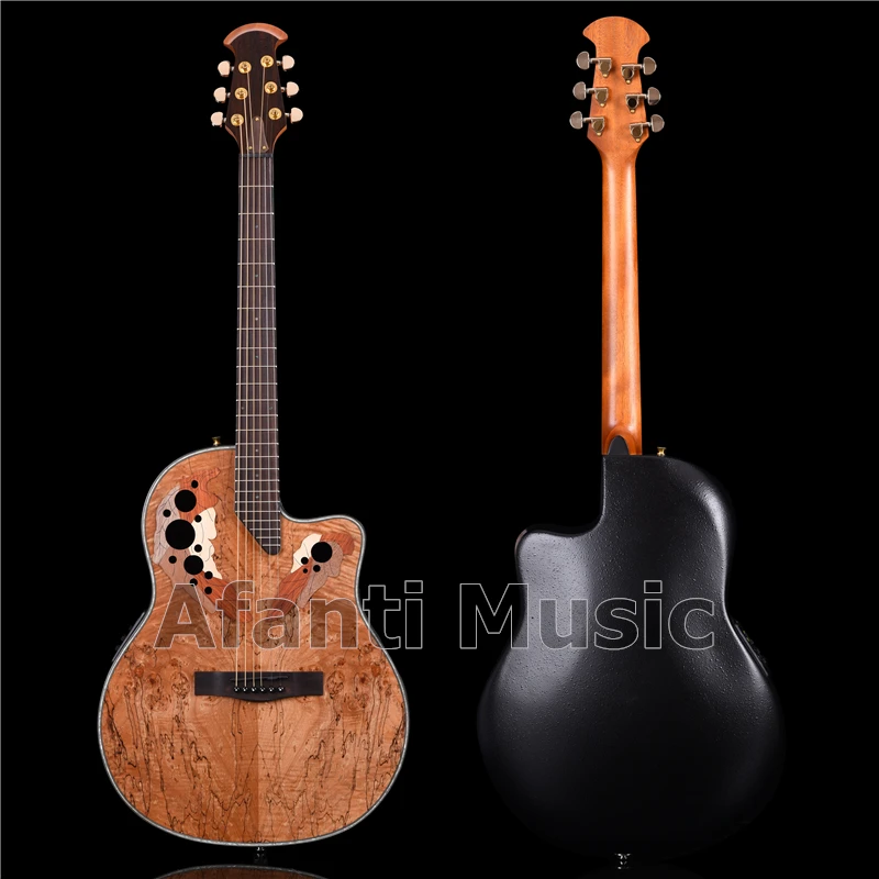 Afanti Music 41 дюймов Вдовий акустическая гитара с Spalted клена (ANT 169)|Гитары| |