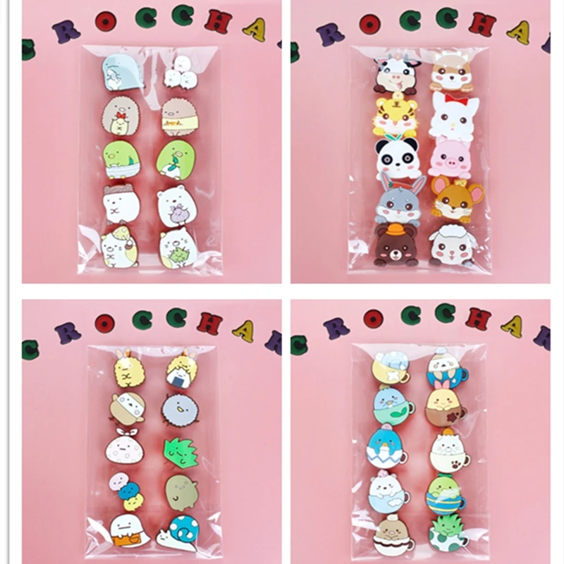 

10 Pcs Bulk Set Shoe Charms Hot Sale Amine Game Character 3D Croc Charms Designer Accessories for Clog Shoe Decoration Kids Gift