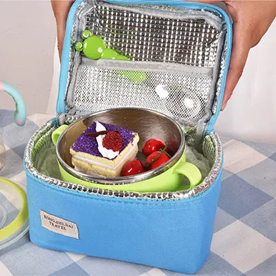 

Mini Lunch Bag Kid School Bento Thermal Handbags Office Worker Food Insulated Pouch Portable Outdoor Camping Hiking Picnic Tote
